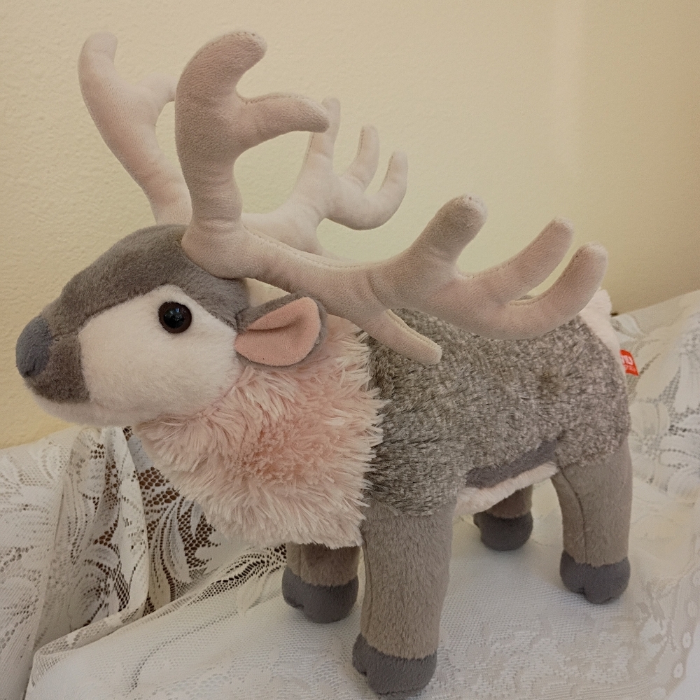 12" Reindeer Cuddlekins Wild Republic Plush Stuffed Animal Christmas